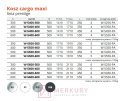 Kosz cargo 6-poziomowy NOMET W-5600 H-1910-2110mm srebrny MERKURY Akcesoria Meblowe