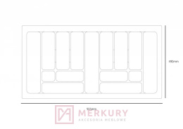 Wkład na sztućce COMFORT do szafki 100cm, biały, sklep internetowy MERKURY Akcesoria Meblowe Mariusz Adamczyk