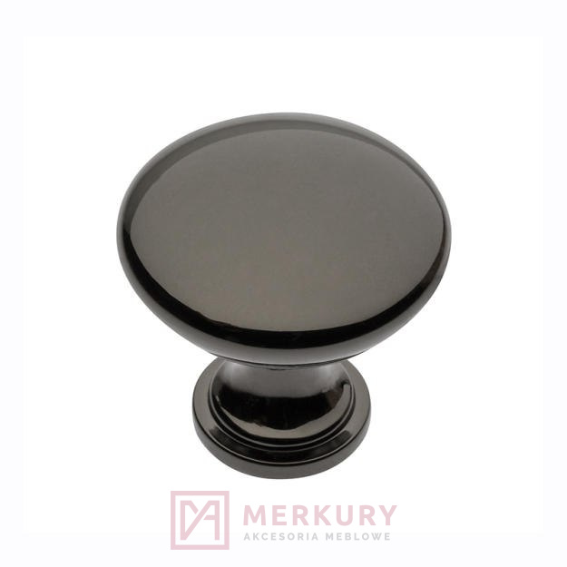 Gałka meblowa TERNI, czarny chrom, fi 30mm