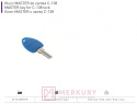 Klucz bazowy MASTER do zamka C-138, niebieski, GTV, sklep internetowy MERKURY Akcesoria Meblowe Mariusz Adamczyk