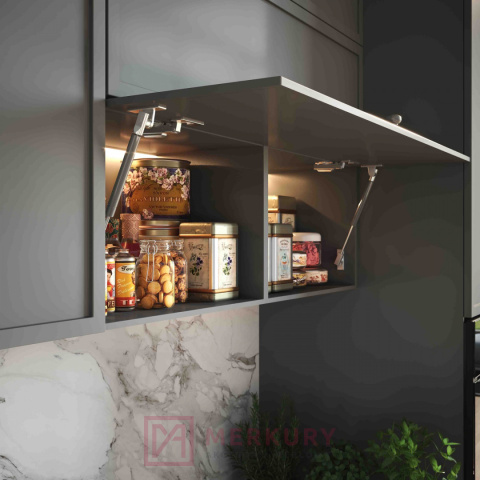 Podnośnik gazowy NEO 120N, fi 15mm, szary antracyt, GTV, sklep internetowy MERKURY Akcesoria Meblowe Mariusz Adamczyk