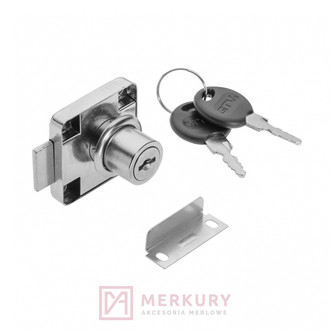 Zamek meblowy K-138, kwadratowy