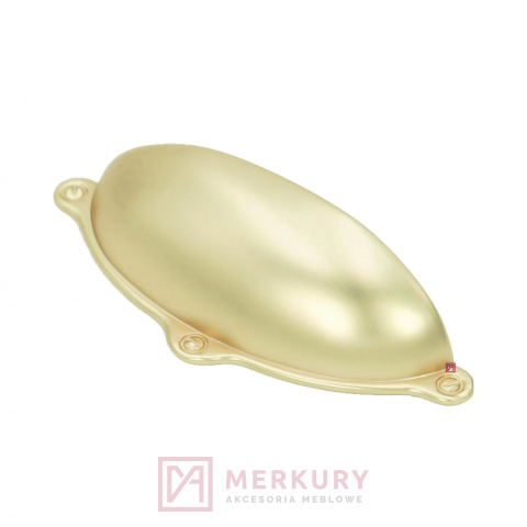 Uchwyt meblowy muszelka MARSALA złoty mat 64mm MERKURY Akcesoria Meblowe