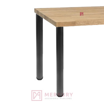 4 x Noga stołowa regulowana, biały, fi 60, H-710 mm, komplet