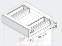 Boki szuflady zlewozmywakowej TANDEMBOX INTIVO/ANTARO BLUM 378M5004SG, wys."M", biały, 500mm SKLEP INTERNETOWY MERKURYAM