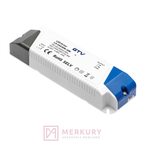 LD-ZASPRO65W Zasilacz do taśm LED, 220/12V 65W PRO, IP20