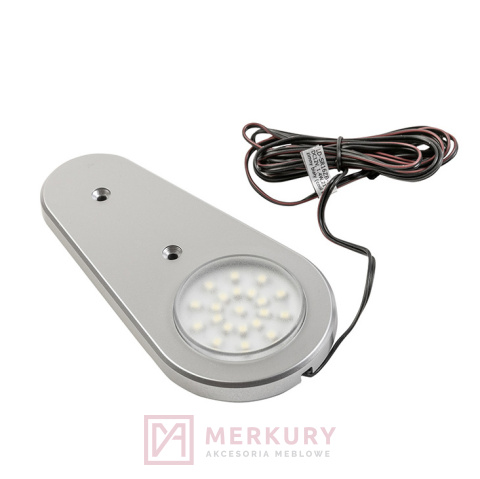 Oprawa meblowa LED SORIA z czujnikiem 1,4W 12V DC, ciepły biały, aluminium mat sklep internetowy merkury akcesoria meblowe