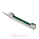 Klip LED do półek szklanych 8mm LD-3SKL-CB, 3 diody LED 3528, ciepły biały