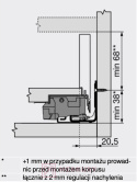 Boki szuflady LEGRABOX BLUM 770M5502S, wys."M", czarny, 550mm SKLEP INTERNETOWY MERKURY AKCESORIA MEBLOWE