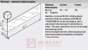 Element dekoracyjny do LEGRABOX BLUM ZE7S388G, szklany, L-500mm SKLEP INTERNETOWY MERKURY AKCESORIA MEBLOWE