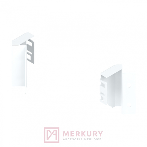 Uchwyty ścianki tylnej narożnej ANTARO BLUM Z30M000SL45, H-68mm, biały SKLEP INTERNETOWY MERKURY AKCESORIA MEBLOWE