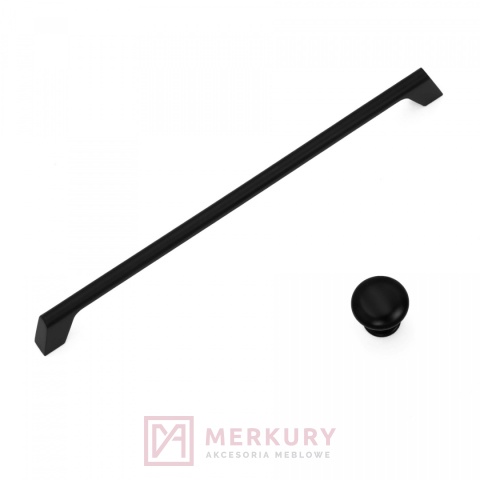 Uchwyt meblowy G2, czarny mat, 224mm