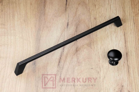 Uchwyt meblowy G2, czarny mat, 224mm