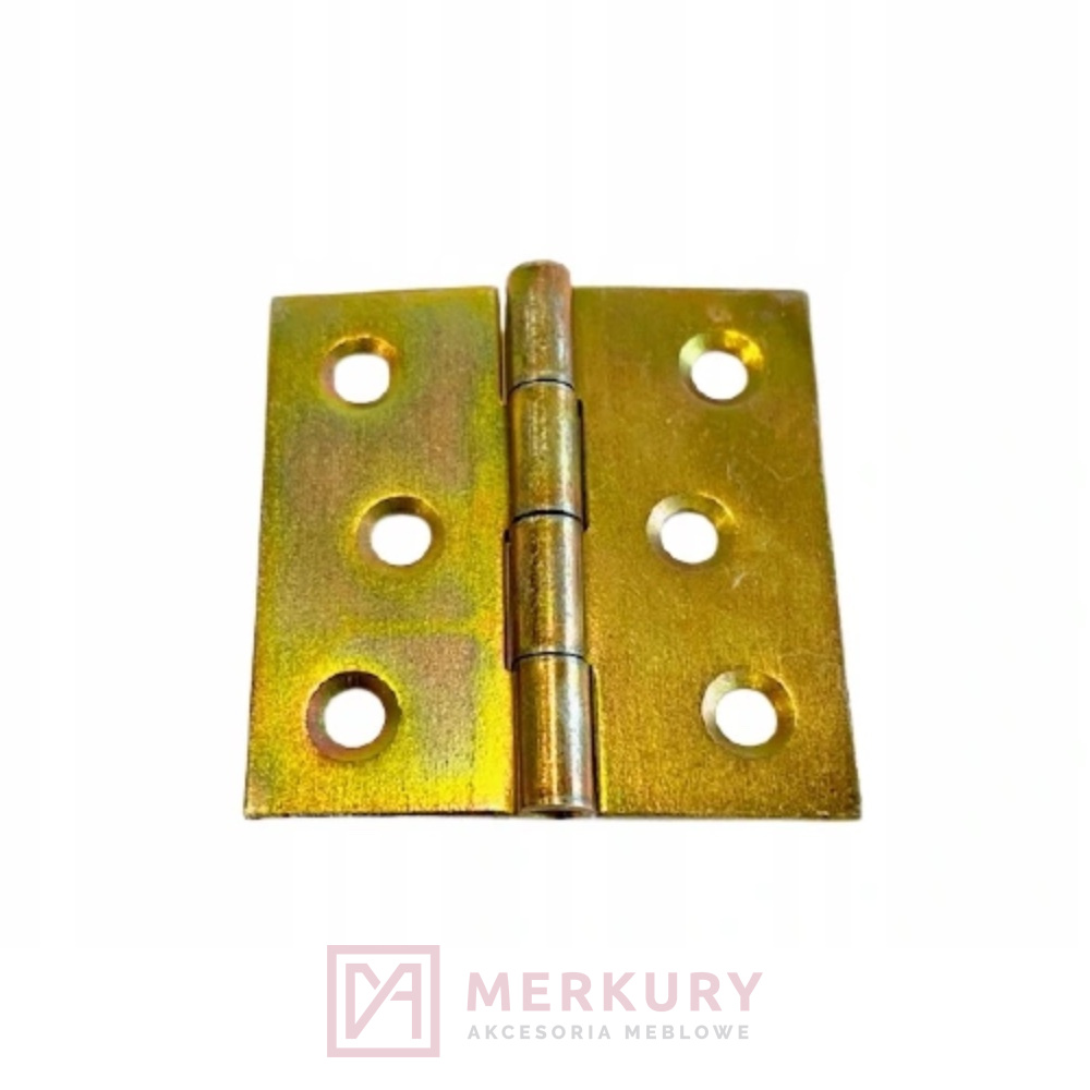 Zawias meblowy taśmowy H-60mm, żółty ocynk