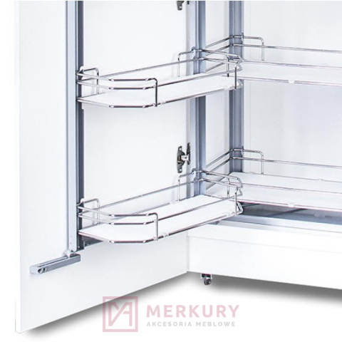 Kosz Cargo Maxi Tandem FGV 6-poziomowy biały 450mm H-1725mm MERKURY Akcesoria Meblowe