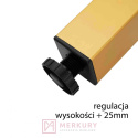 Nóżka meblowa regulowana złoty mat H-200mm MERKURY Akcesoria Meblowe