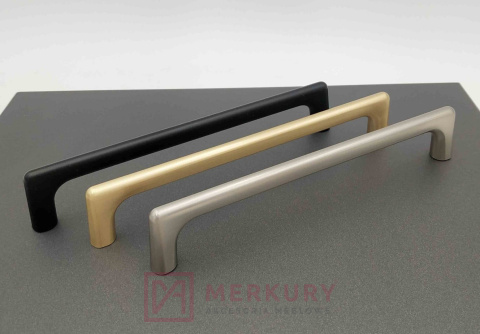 Uchwyt meblowy UZ-OCTAVIO złoty szczotkowany 128mm MERKURY Akcesoria Meblowe