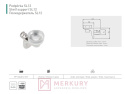 Podpórka do półek szklanych GTV PP-SOL012 chrom MERKURY Akcesoria Meblowe