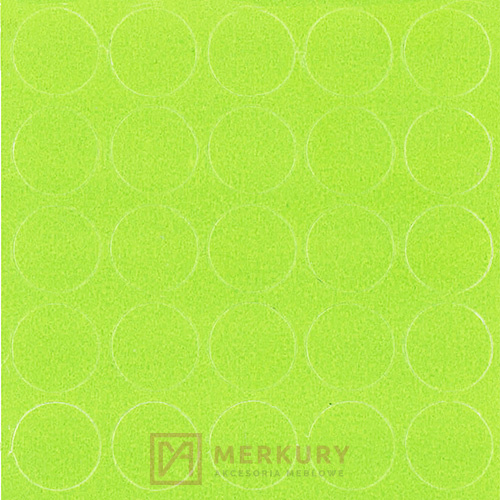 Zaślepka meblowa samoprzylepna, fi14mm, 068 zielony limonka, 25szt