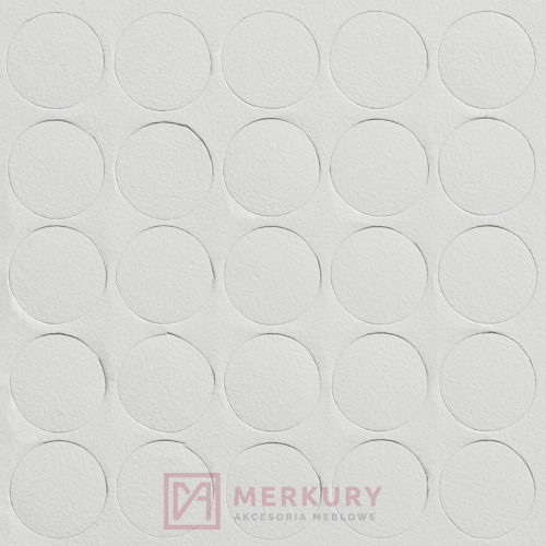 Zaślepka meblowa samoprzylepna, fi14mm, 303 biały szary, 25szt