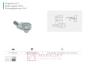 Podpórka do półek szklanych GTV PP-SOL003 chrom połysk MERKURY Akcesoria Meblowe