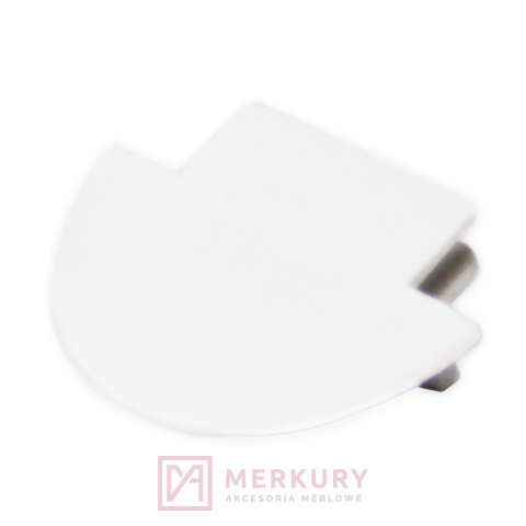 Zaślepka do profilu wpuszczanego LED PLA-WP5 biały MERKURY Akcesoria Meblowe