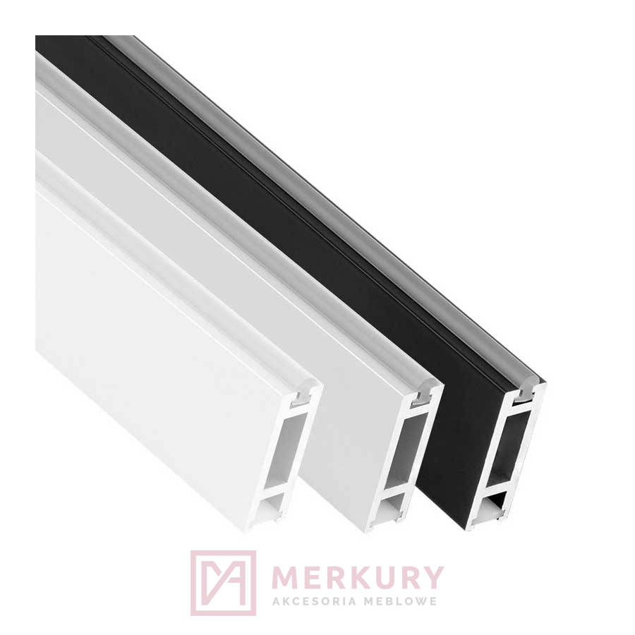Profil aluminiowy reling SLIM aluminium 2m MERKURY Akcesoria Meblowe