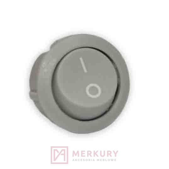 Wyłącznik kołyskowy WK-MR2 230V 2A, szary