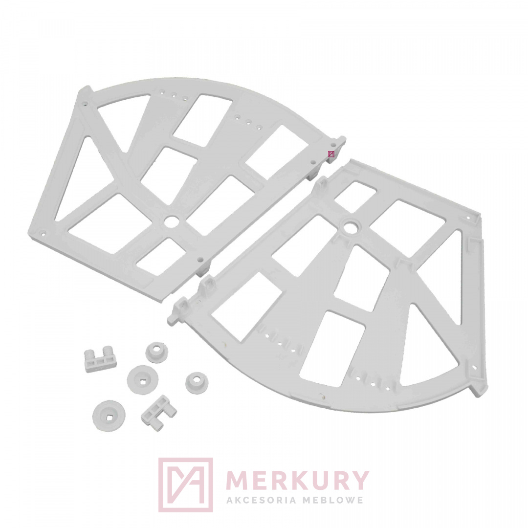 Mechanizm półki na buty zawias 3-rzędowy biały MERKURY Akcesoria Meblowe