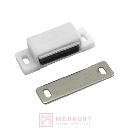 Zatrzask meblowy magnetyczny magnes M5-46x15 biały MERKURY Akcesoria Meblowe