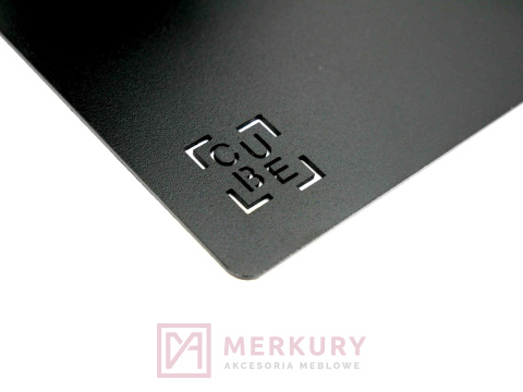 Podpórka pod półkę KRÓLIK czarny mat 185X130mm MERKURY Akcesoria Meblowe