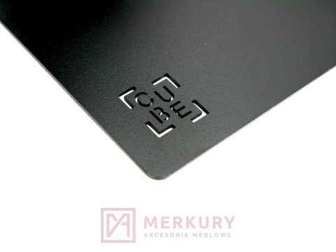 Podpórka pod półkę HASHTAG CUBE czarny mat 160x110mm MERKURY Akcesoria Meblowe