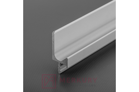 Uchwyt krawędziowy profil nabijany L aluminium mat 3,5m MERKURY Akcesoria Meblowe
