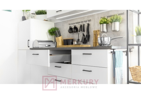 Uchwyt meblowy GTV MILANO 128mm aluminium mat MERKURY Akcesoria Meblowe