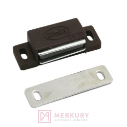Zatrzask meblowy magnetyczny magnes 46x15mm brązowy MERKURY Akcesoria Meblowe