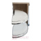 Kosz do szafki narożnej (nerka) FGV GIRASOLO, 400/800, biały, prawy