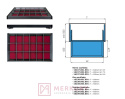 System podziąłu szuflady do garderoby 16239.001.001 grafit MERKURY Akcesoria Meblowe