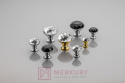 Gałka meblowa kryształowa GTV CRPB30 biały kryształ złoty połysk MERKURY Akcesoria Meblowe
