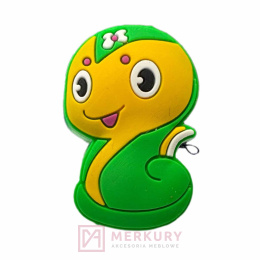 Gałka meblowa dziecięca GS010 wąż żółto-zielony MERKURY Akcesoria Meblowe