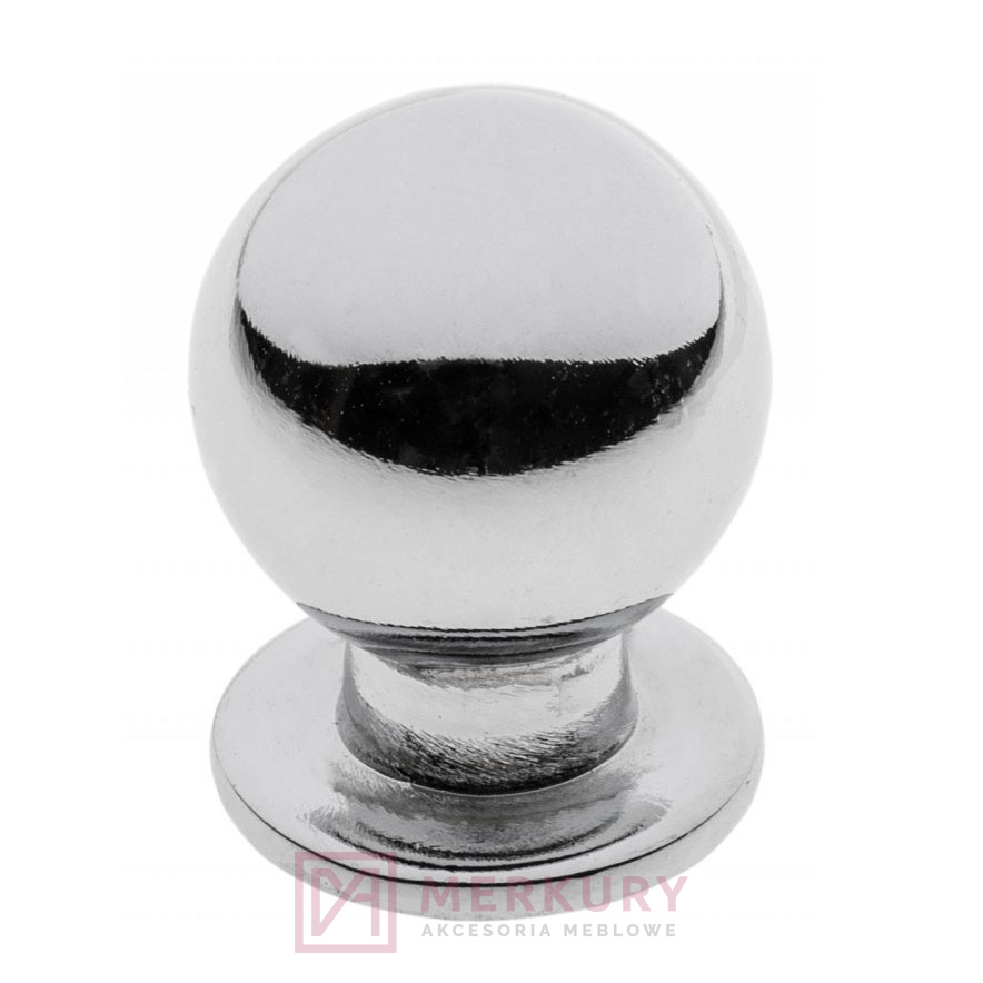Gałka meblowa GZ-WP1155, chrom połysk, fi 17mm