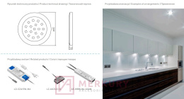 Oprawa meblowa LED LUMINO 1,5W, neutralny biały, aluminium mat