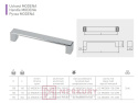 Uchwyt meblowy GTV MODENA aluminium mat 192mm MERKURY  Akcesoria Meblowe