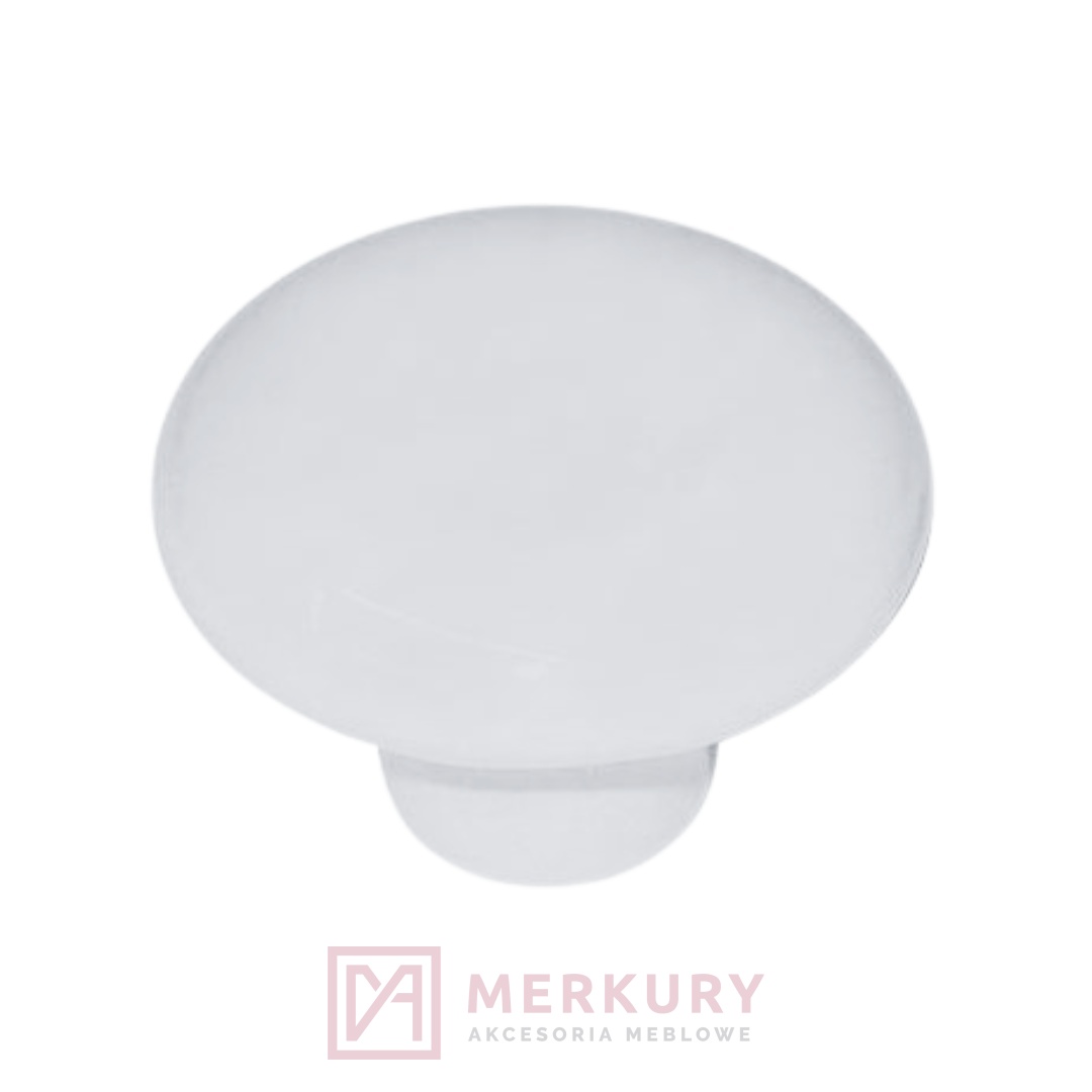 Gałka meblowa GP20, porcelana biała, fi 32mm