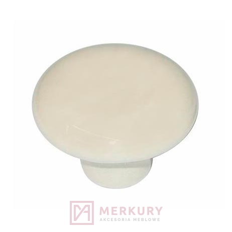 Gałka meblowa GP20, porcelana mleczna, fi 32mm