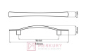 Uchwyt meblowy DN06 stal szczotkowana inox MERKURY Akcesoria Meblowe