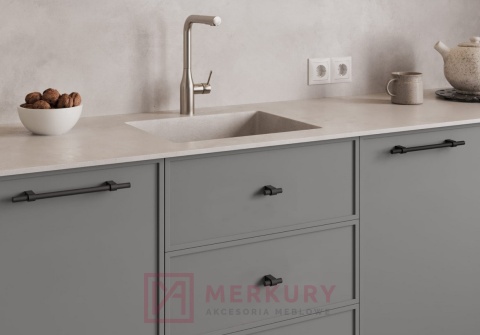 Uchwyt meblowy GAMET RE44 czarny mat 192mm MERKURY Akcesoria Meblowe