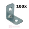 100x Kątownik łącznik meblowy 25x25x18mm