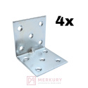 4x Kątownik łącznik meblowy 50x50x50mm MERKURY Akcesoria Meblowe