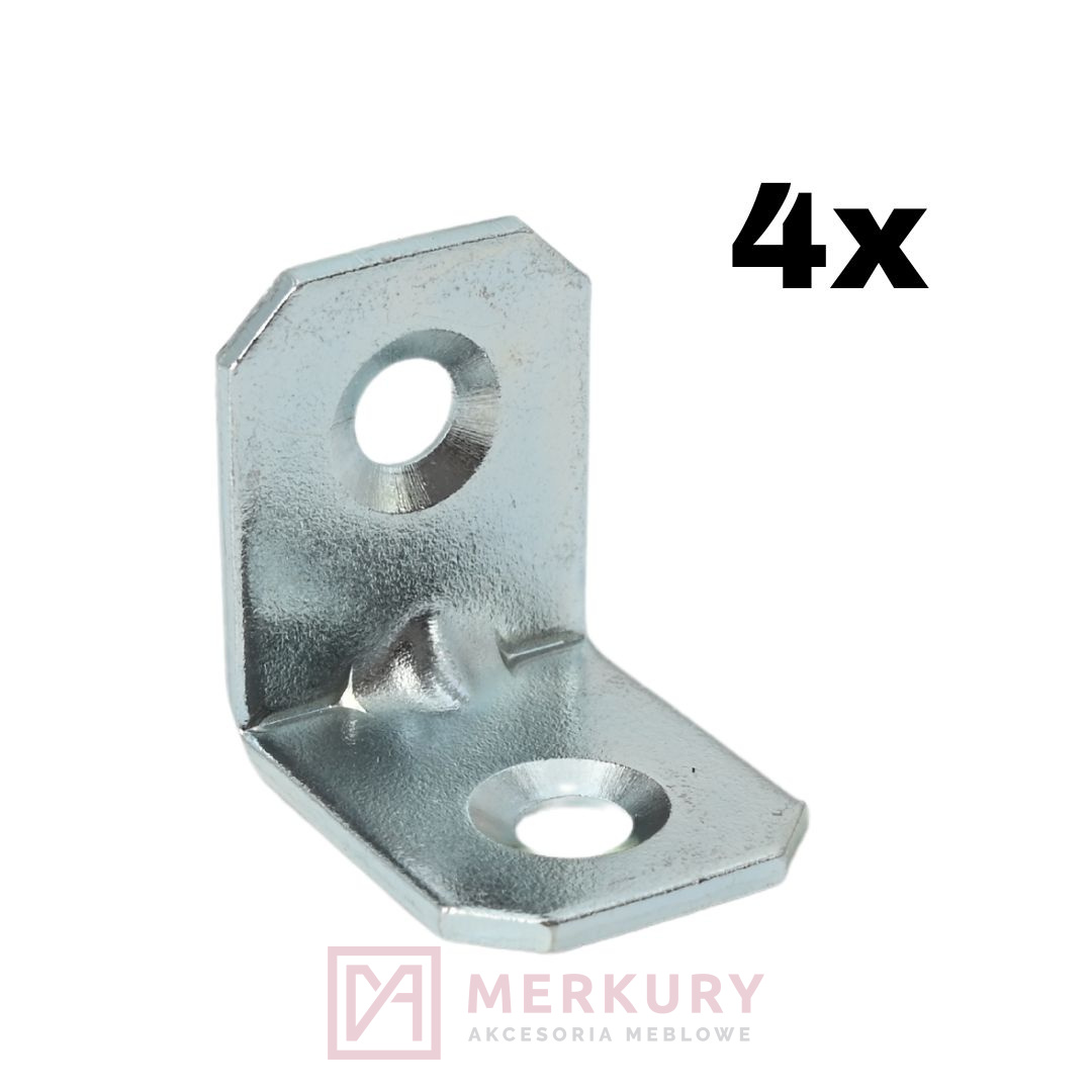 4x Kątownik łącznik meblowy 20x20x16mm