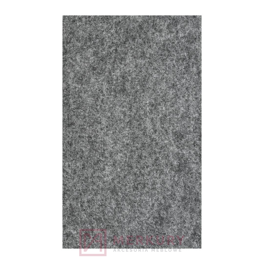 Podkładka filcowa samoprzylepna, szary, 100x165mm, 1szt